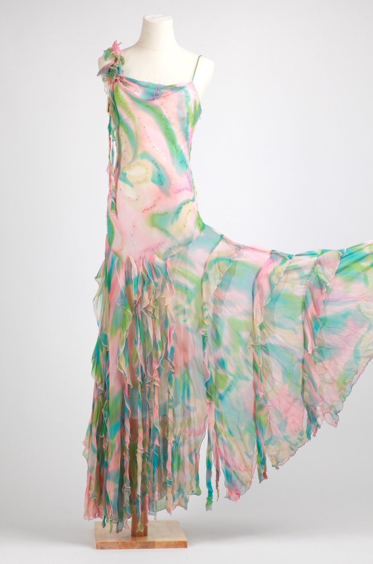 Diane freis mint green floral dress ( ダイアン フレイス