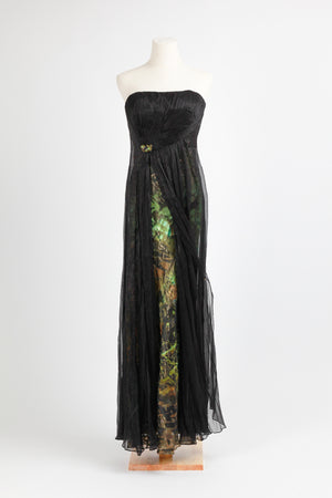 Diane Freis - Strapless Midnight Forest Mystic Gown Dress