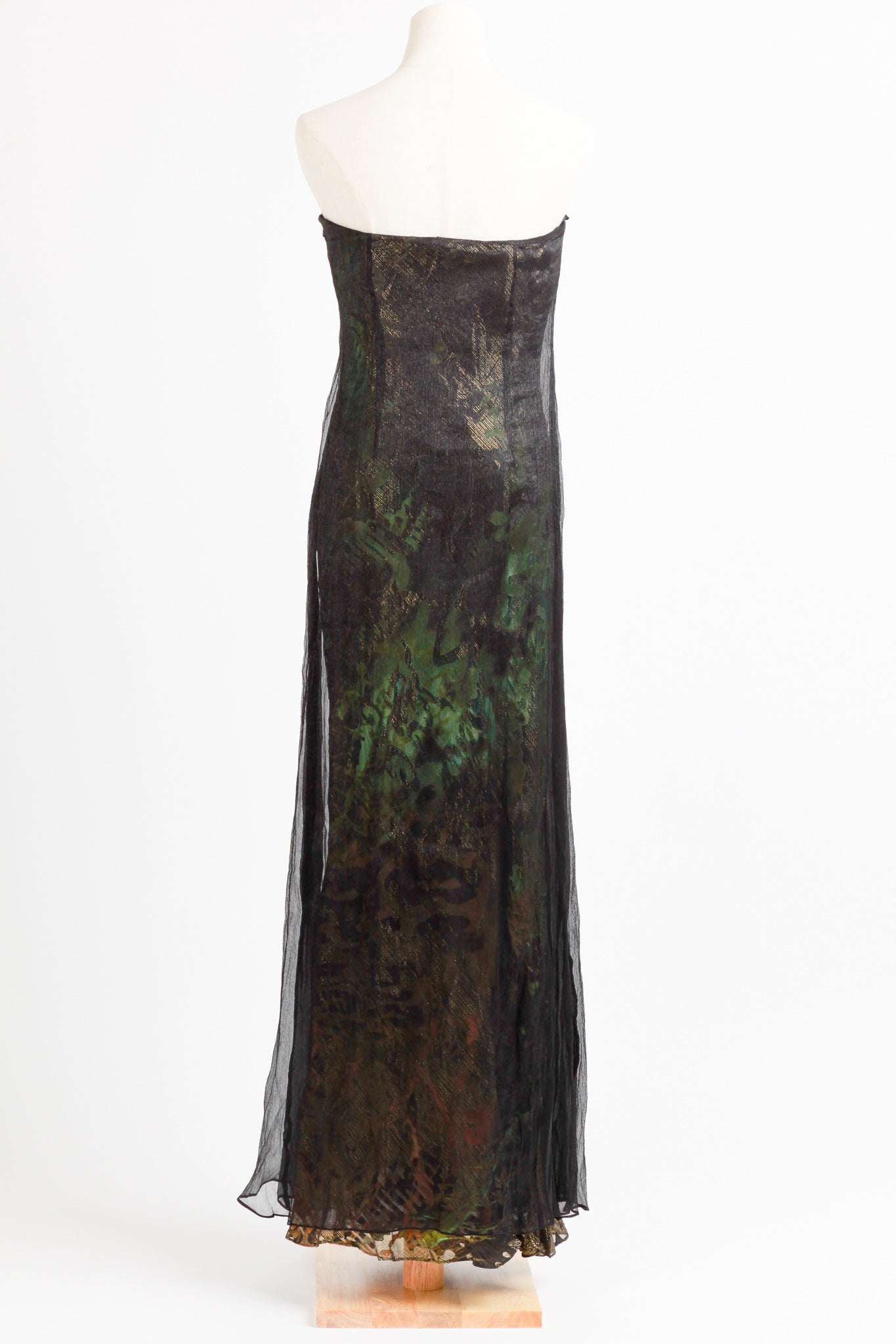 Diane Freis - Strapless Midnight Forest Mystic Gown Dress - Iconic Fashion