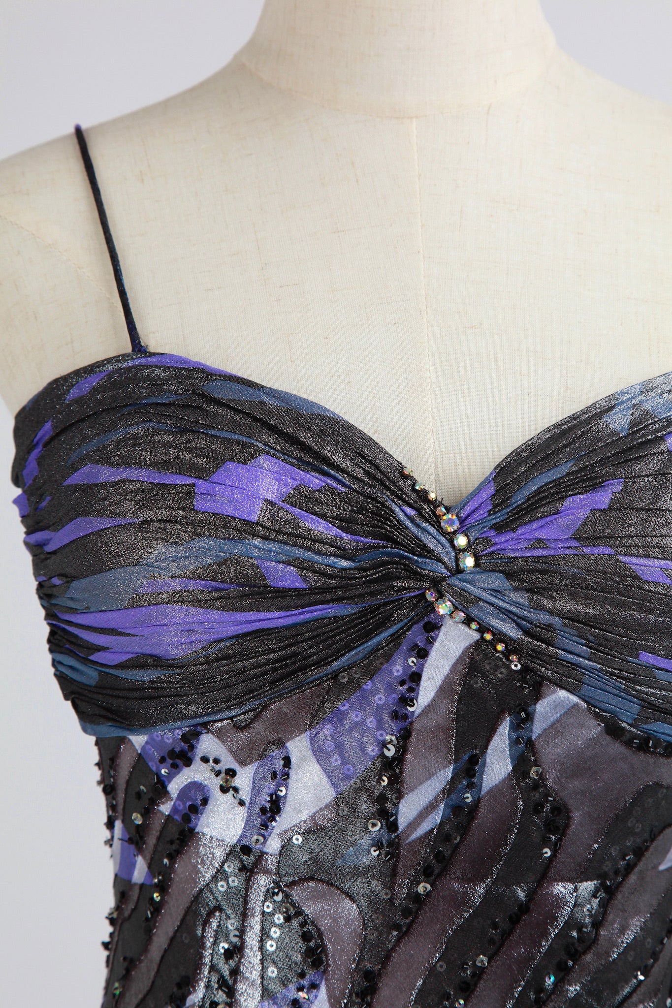 Diane Freis - Midnight Blue Aurora Gown Velvet Dress