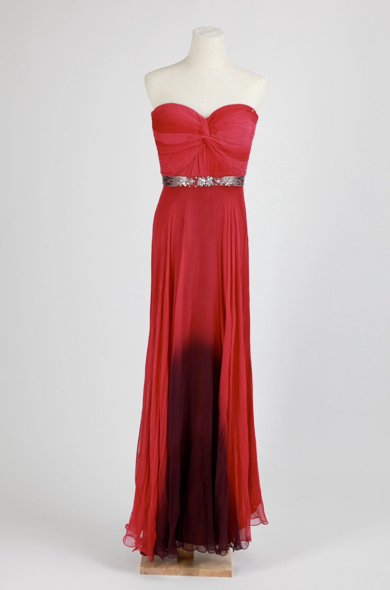 Diane Freis ORIGINALレッド 赤 ドレス L から